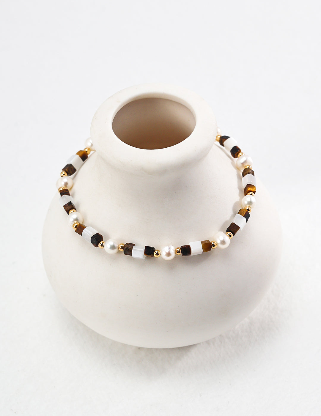 S925 Sterling Silver Tiger's Eye Stone Bracelet